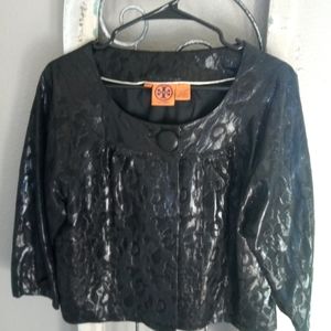 Tory Burch Black cropped jacket